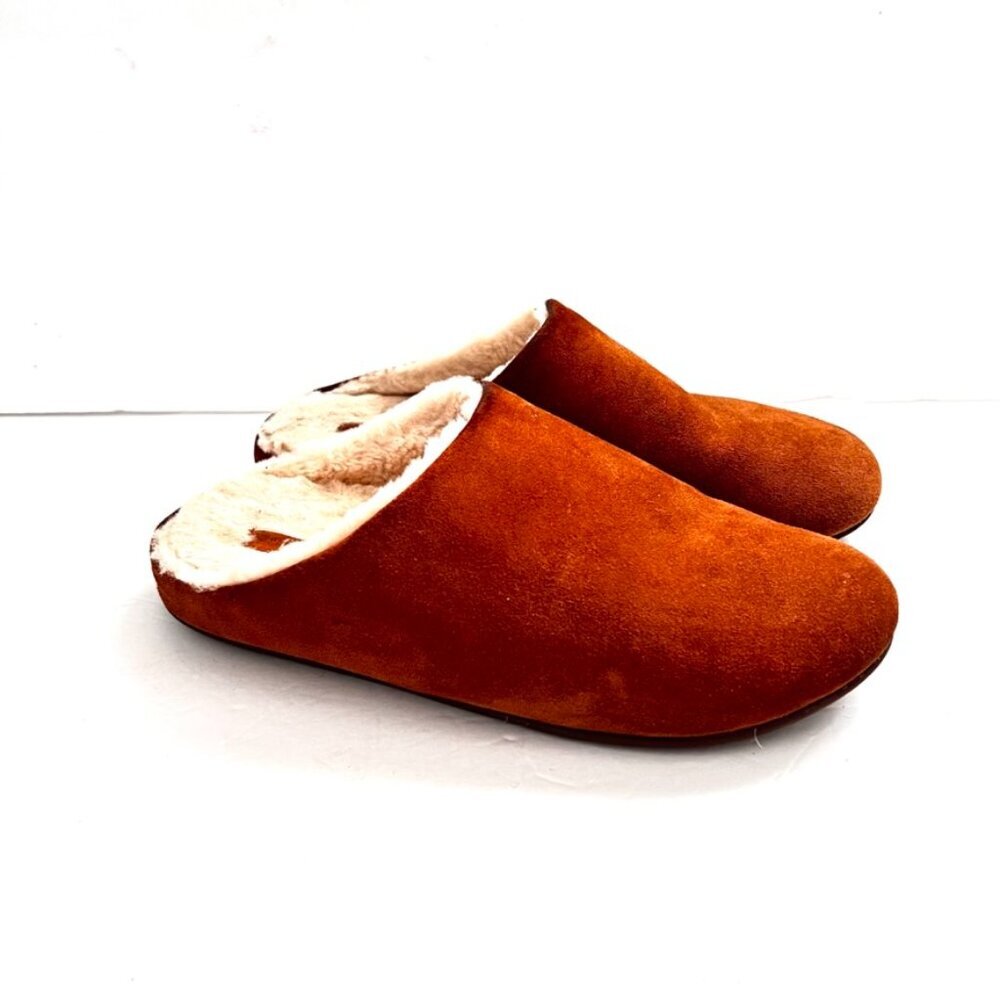 FitFlop Chrissie Shearling Mule Slippers Slip On Shoes Suede